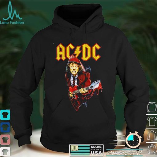 Angus Young Bloody Guitar ACDC Shirt