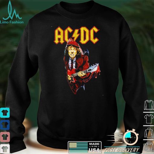 Angus Young Bloody Guitar ACDC Shirt