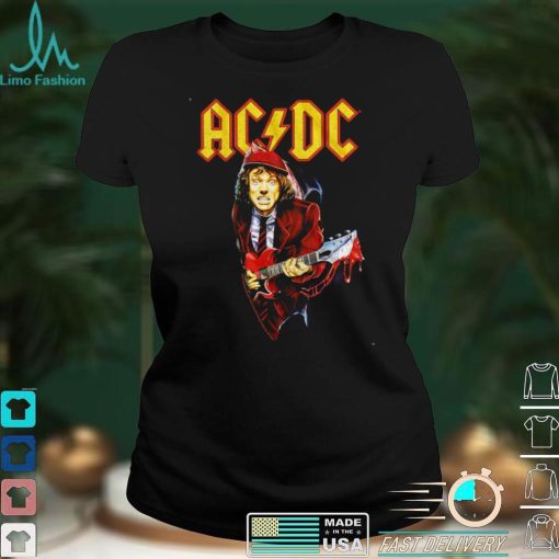 Angus Young Bloody Guitar ACDC Shirt