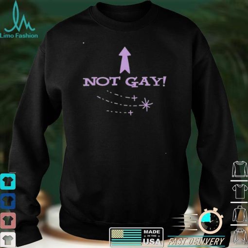 Bimbo not gay fitted shirt