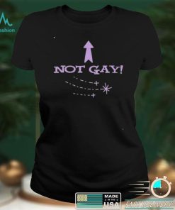 Bimbo not gay fitted shirt