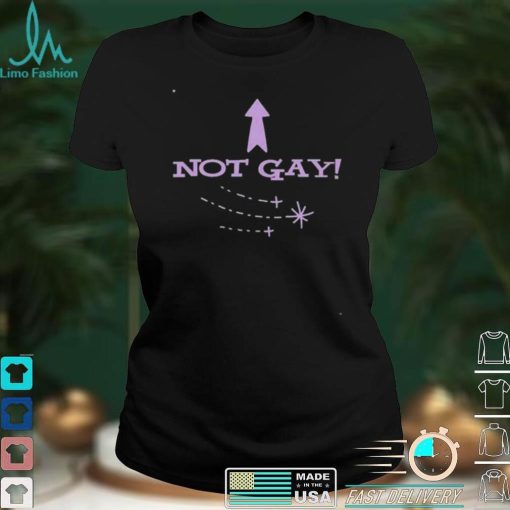 Bimbo not gay fitted shirt