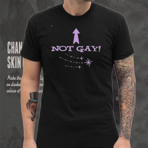 Bimbo not gay fitted shirt