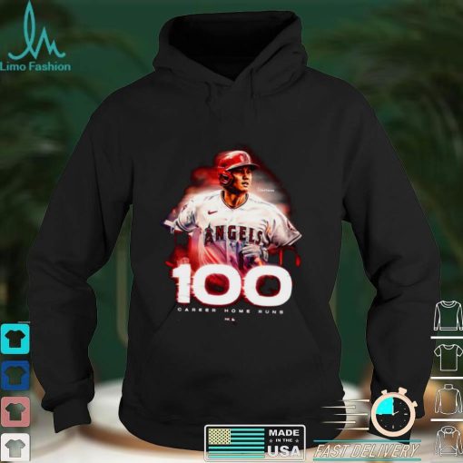 Congratulations Shohei Ohtani 100 Career Home Runs MLB T Shirt