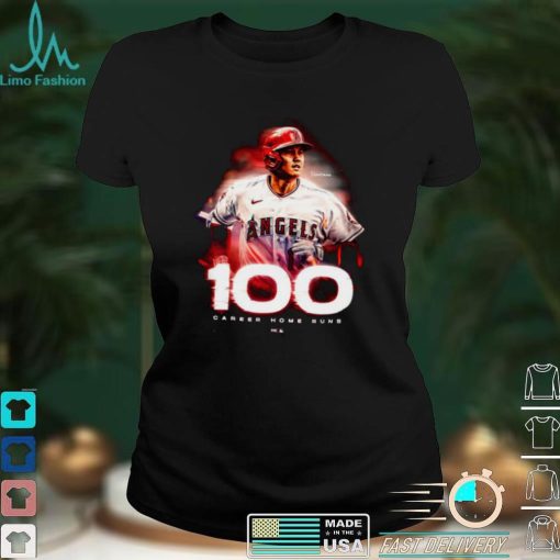 Congratulations Shohei Ohtani 100 Career Home Runs MLB T Shirt