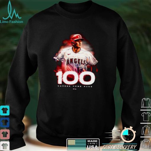 Congratulations Shohei Ohtani 100 Career Home Runs MLB T Shirt