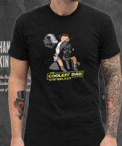 Coolest Dad With Darth Vader And Leia Fathers Day Star Wars Unisex T Shirt