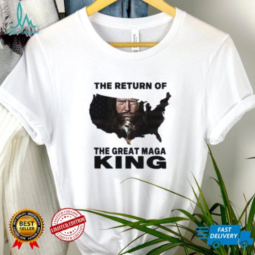 Donal Trump Map The Return Of The Great Maga King USA T Shirt