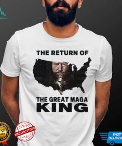 Donal Trump Map The Return Of The Great Maga King USA T Shirt