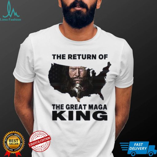 Donal Trump Map The Return Of The Great Maga King USA T Shirt