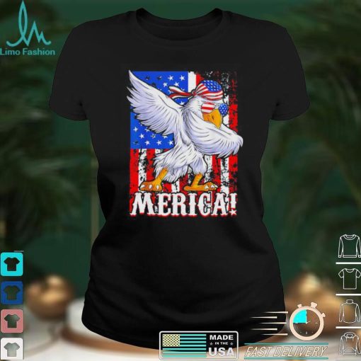 Eagle Dabbing American Mullet Merica Ultra Maga 4th Of July T Shirt