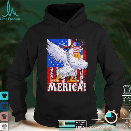 Eagle Dabbing American Mullet Merica Ultra Maga 4th Of July T Shirt