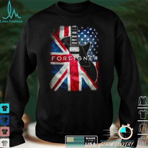 Foreigner British American Guitar Mens T Shirt