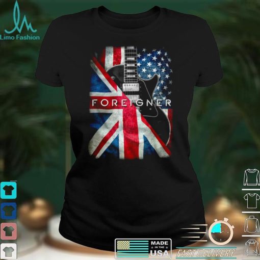 Foreigner British American Guitar Mens T Shirt