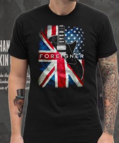 Foreigner British American Guitar Mens T Shirt