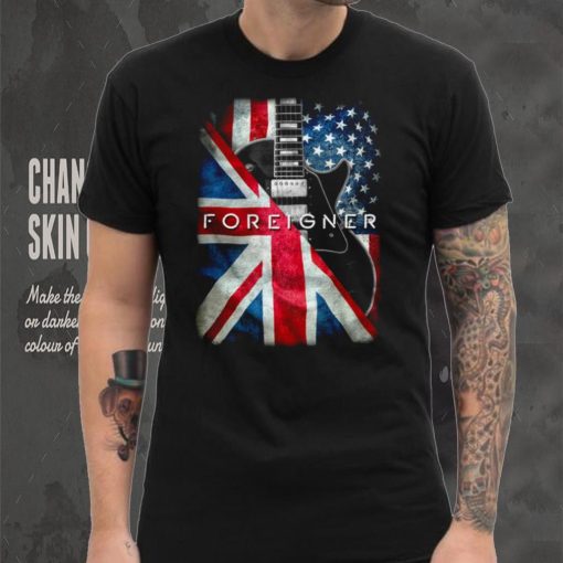 Foreigner British American Guitar Mens T Shirt