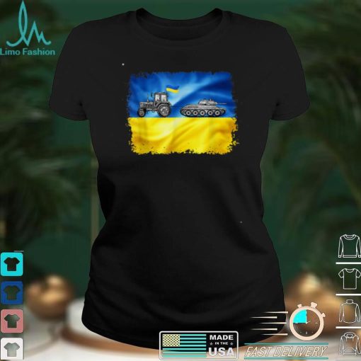 Funny Ukrainian Farmer Tractor Tank Meme Ukraine Tractor T Shirt B09W65LNDH