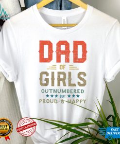 Girl Dad Shirt For Men, Outnumbered Girls Funny Fathers Day T Shirt