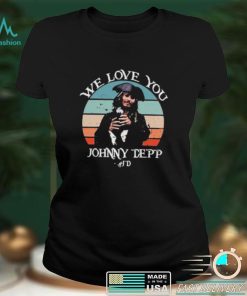 JD We Love You Johnny Depp Retro Vintage T Shirt