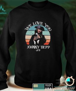 JD We Love You Johnny Depp Retro Vintage T Shirt