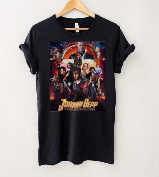 Johnny Depp Infinite Characters We Love You Johnny Depp T Shirt