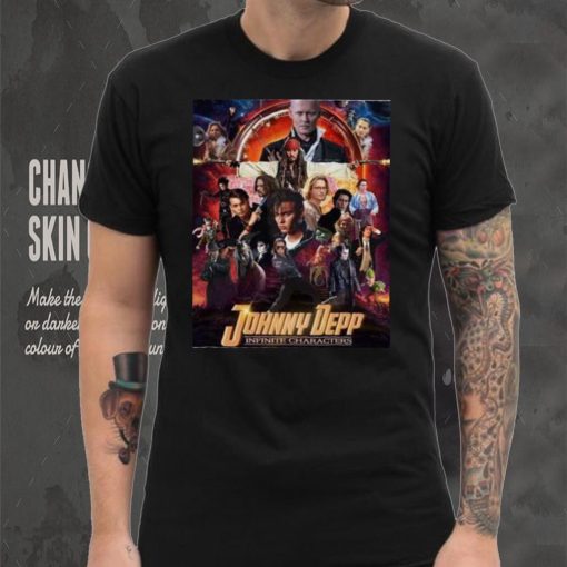 Johnny Depp Infinite Characters We Love You Johnny Depp T Shirt