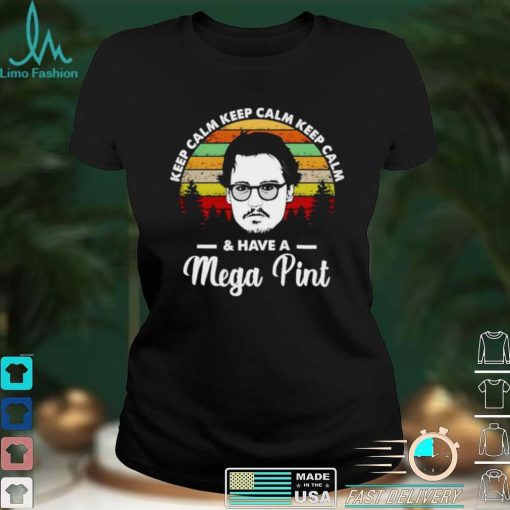 Johnny Depp keep calm and have a mega pint Depp vintage shirt