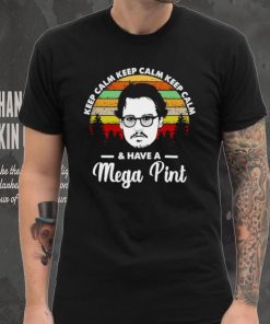 Johnny Depp keep calm and have a mega pint Depp vintage shirt