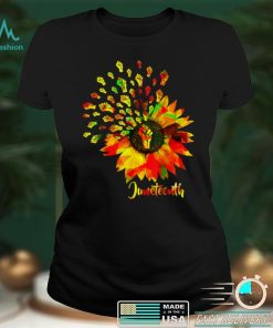 Juneteenth Flower Fist Black History Pride American African T Shirt