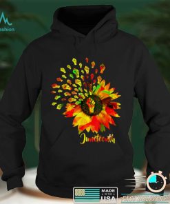 Juneteenth Flower Fist Black History Pride American African T Shirt