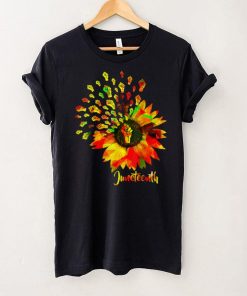 Juneteenth Flower Fist Black History Pride American African T Shirt