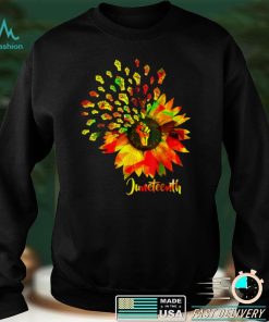 Juneteenth Flower Fist Black History Pride American African T Shirt