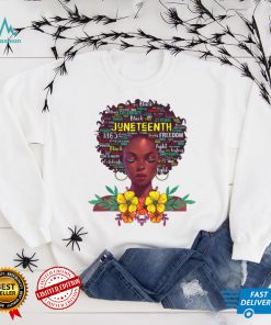 Juneteenth shirts For Women Afro Beautiful Black Pride 2022 T Shirt