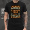 Mens 23rd Birthday Tee For Kings Born In August 1999 23 Years Old T Shirt