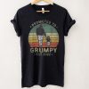 Mens Promoted to Grumpy Est 2022 Vintage First Time Grumpy T Shirt