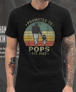 Mens Promoted to POPS Est 2022 Vintage First Time POPS T Shirt