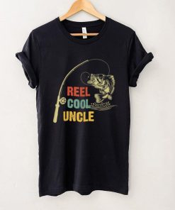 Mens Real Cool Uncle Fishing Daddy Father's Day T Shirt