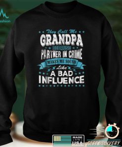 Mens They Call Me Grandpa Because Partner In Crime T Shirt