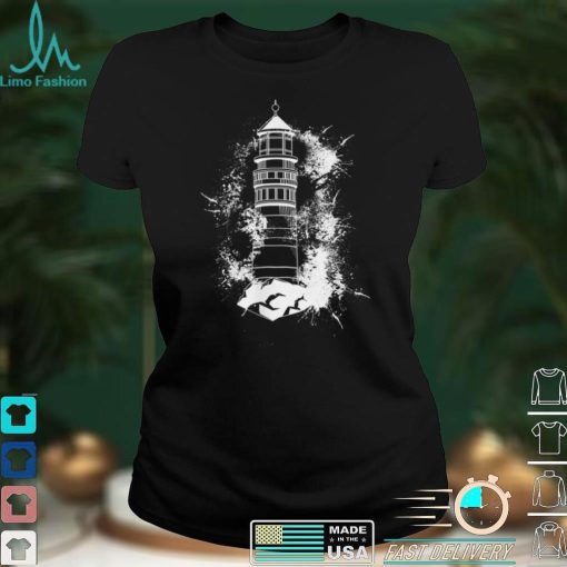 Nautical Lighthouse Coast Water Sea Mist   Ocean Lighthouse T Shirt
