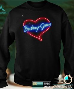 Neon Britney Jean Heart Britney Spears T Shirt