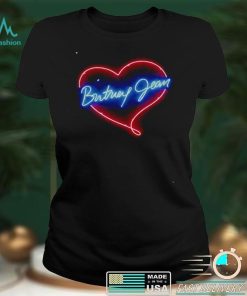 Neon Britney Jean Heart Britney Spears T Shirt