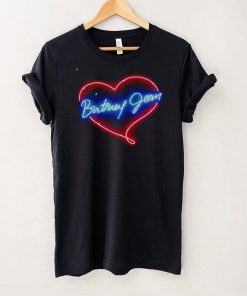 Neon Britney Jean Heart Britney Spears T Shirt