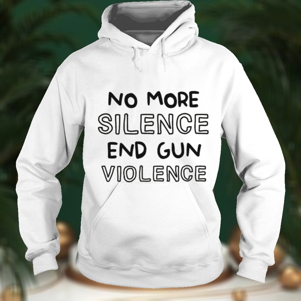 No More Silence End Gun Violence T Shirt Black