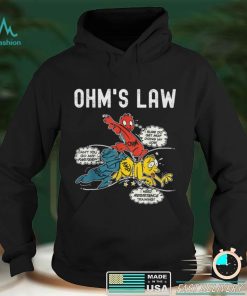 Ohms Law Funny Electricity Explained Electrical Engineer T Shirt