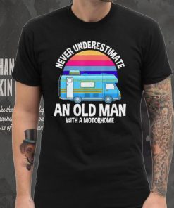 Old man with camper dad grandpa pensioner camper shirt