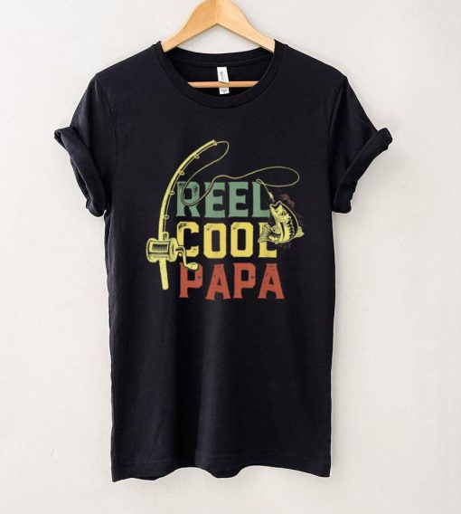 Reel Cool Papa Fishing Shirts, Fun Fathers Day Fishermen T Shirt