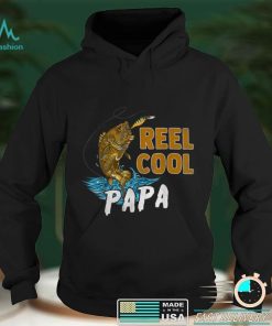 Reel Cool Papa Fishing Shirts, Fun Fathers Day Fishermen T Shirt