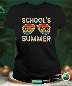 Retro Last Day Of School Schools Out For Summer Teacher T Shirt