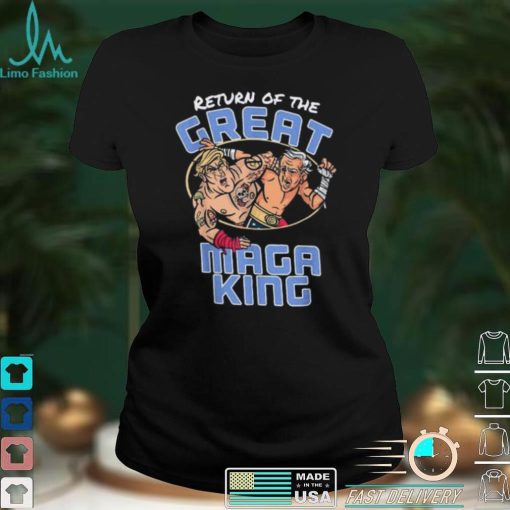 Return Of The Great Maga King Trump Vs Biden Fight T Shirt