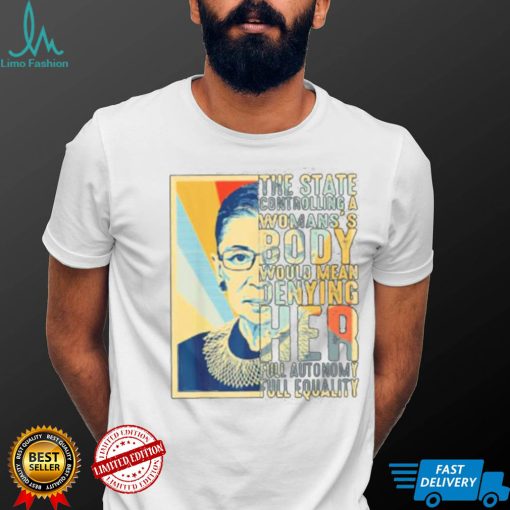 Ruth Bader Ginsburg My Body My Choice Vintage T Shirt